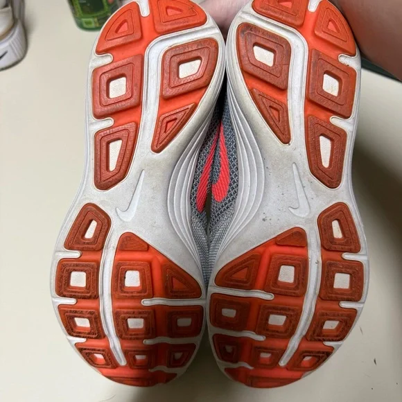 Nike Revolution Womens Running Shoes Orange Gray Size 8.5 - Picture 9 of 9